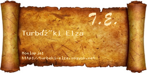 Turbéki Elza névjegykártya